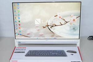 中古一体型パソコン NEC DA700/K Windows11+office 高性能core i7-8550U/爆速SSD960GB/メモリ8GB/23.8インチ/無線/DVDマルチ/テレビ機能