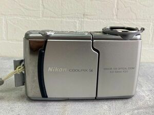 ジャンク Nikonニコン COOLPIX S4 NIKKOR 10X 6.3-63mm F3.5 回転式デジカメ コンパクトデジタルカメラ ＊長期保管品＊