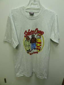 全国送料無料 アメリカ USA古着 80-90年代 スモーキーベアーSMOKEY BEAR＆スパーキー MADE IN USA メンズ 半袖 キャラクターTシャツ S