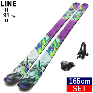ライン LINE PANDORA 94+ATTACK 11 GW スキー＋ビンディングセット オールラウンド カービング [165cm/94mm幅] 23-24