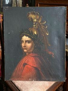 アテナ ミネルヴァ 肖像画 １９世紀 フランス アンティーク ギリシャ ローマ 神話 女神