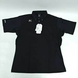 【中古・未使用品】ミズノ ハイドロ銀チタン ポロシャツ 半袖 4XL ブラック F2JA918409 メンズ MIZUNO