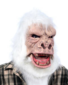 アメリカ製 ザゴーニ スタジオ ハロウィン コスプレ 小道具 動物 仮装 マスク ゴリラ ハンドメイド Zagone Studios USA ＜White Gorilla＞