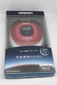 新品 オムロン Bluetooth搭載ねむり時間計 HSL-004T-R レッド