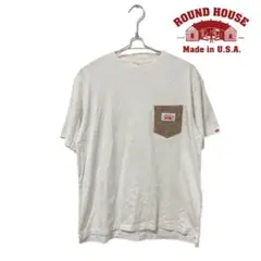 【匿名配送】ROUND HOUSE ラウンドハウス 半袖 ポケットTシャツ L