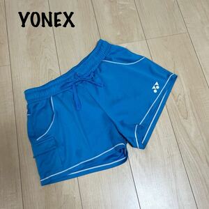 YONEX ヨネックス　ショートパンツ ハーフパンツ ゲームパンツ レディース　M ブルー　水色　刺繍ロゴ　テニス　バドミントン　スポーツ