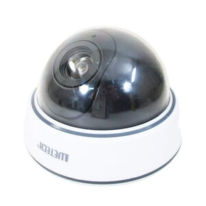 同梱可能 ダミーカメラ　ドーム型 WJ-9054 ダミーIR防犯カメラ 威嚇用LED