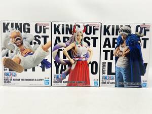 (26634)□【未開封】ONE PIECE KING OF ARTIST ルフィ ギア5/ヤマト/ロー Ⅱ 3体 セット まとめ売り[ワンピース]現状品