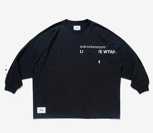 wtaps ダブルタップス 22aw WTUBE / LS / COTTON 222ATDT-CSM11 BK 03 L 未使用