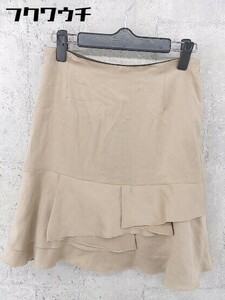 ◇ ●美品● INED イネド ミニ フレア スカート サイズ9 ブラウン レディース