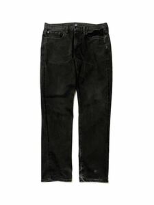 GAP ギャップ GAP DENIM SLIM ストレッチ スリムストレート ブラックデニムパンツ ジーンズ 