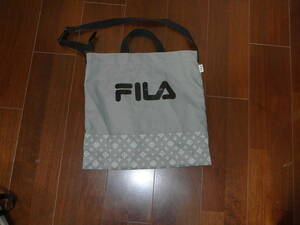 FILA　フィラ　ショルダーバッグ　トートバッグ　グレー系　株式会社パル