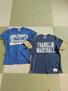 ★FRANKLIN&MARSHALL★フランクリンマーシャル★Ｔシャツ２枚セット★ヴィンテージ★レアプリント★サイズＳ★古着★レトロ