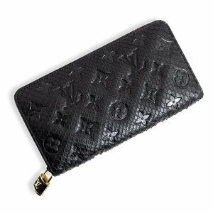 （新品・未使用品）ルイ ヴィトン LOUIS VUITTON ジッピー ウォレット 長財布 モノグラム パイソン エキゾチックレザー ブラック N80686