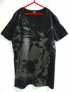 f5302n オニツカタイガー onitsuka tiger プリントTシャツ　黒
