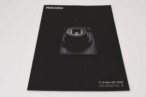 送料360円　【コレクター収集　良品】 RICOH リコー GR DIGITAL III 商品カタログ パンフレット カメラ　同梱可能 ＃8788