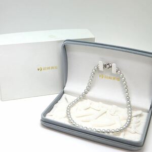 TASAKI(田崎真珠)箱/保証書付き!!《アコヤ本真珠ネックレス》A 約7.5mm珠 38.5g 約40cm pearl necklace ジュエリー jewelry ED5/EF0