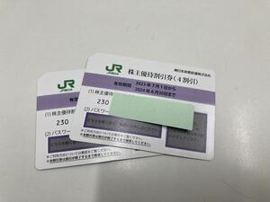 JR東日本 株主優待券　2024.6.30まで　2枚　定形無料