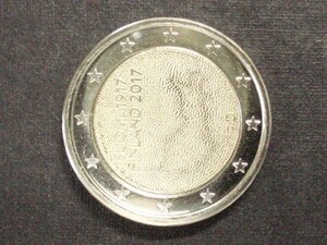 フィンランド　２ユーロ記念　２０１７年　独立　未使用