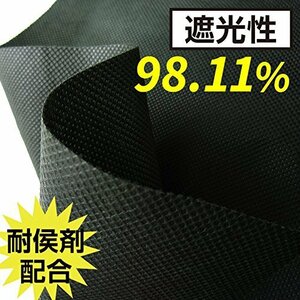 　固定ピン40本&黒丸40枚付き 1mx10ｍ2個 防草シート