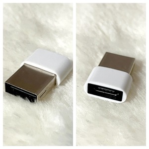 【 新品 未使用 】 USB Type-C 変換コネクター 変換アダプタ 白 iPhone 用