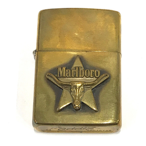 ジッポー マルボロ Marlboro 星 スター オイルライター ゴールドカラー 喫煙具 喫煙グッズ ブランド小物 箱付き ZIPPO