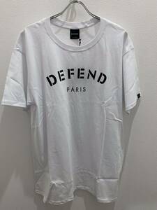 【在庫処分】DEFEND PARIS（ディフェンド　パリス）半袖Tシャツ サイズXXL ホワイト