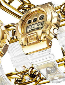 新品1円 G-SHOCK 黄金の透明クリアスケルトン 質感高い金属ベゼル 逆輸入 G-SHOCK 20気圧防水 CASIO メンズ 腕時計 Gショック 耐衝撃