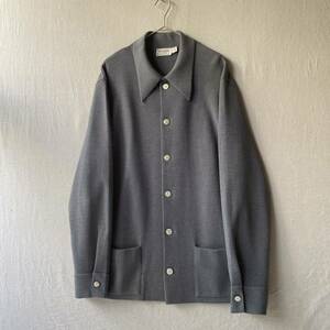 80s USA vintage ニット ジャケット / XL ウール グレー シャツ カーディガン ビンテージ 70s K3-09020-1649 sale