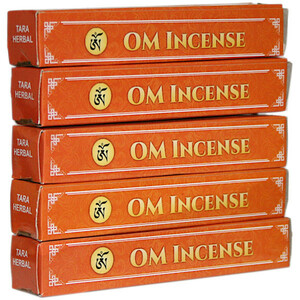【即決】5個セット オム OM incense お香 御供 浄化 芳香 タシチョリン僧院 チベット難民協同組合 インド 送185