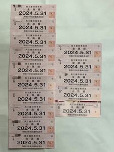 【送料無料】神奈川中央交通 株主優待 乗車券 神奈中バス 15枚 2024.5.31