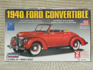  LINDBERG 1/32 1940 FORD CONVERTIBLE