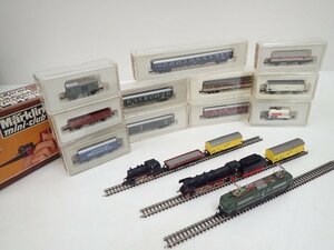 MARKLIN メルクリン 鉄道模型Zゲージ miniclub 電気機関車 8857、蒸気機関車8805、8885 ＋ 客車、貨車 計17両 † 6E517-1