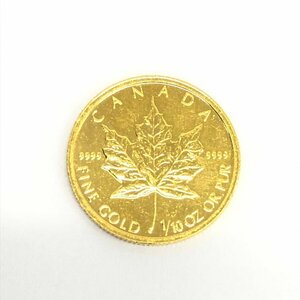 K24IG　カナダ　メイプルリーフ金貨　1/10oz　2002　総重量3.1g【CDAX8039】