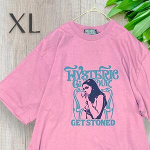 【希少】Hysteric Glamour ヒステリックグラマー ヒスガール XL Tシャツ ピンク PINK ヒス 半袖 シャツ