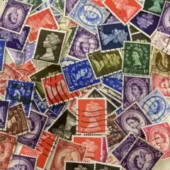 イギリス エリザベス女王 使用済み 切手