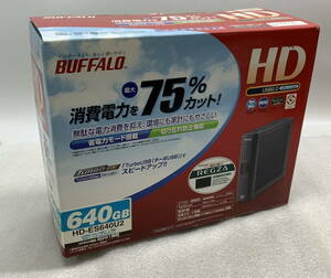◇ BUFFALO 外付けHDD 640GB [ HD-ES640U2 ] 【長期保管品/未使用】 バッファロー / ジャンク(S240215_4)