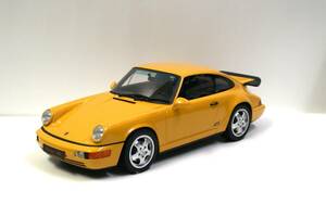 【GTスピリット】1/18 ポルシェ 911 (964) RS アメリカ 1992年 イエロー (限定商品№ GTS385 )レジン製のミニカー