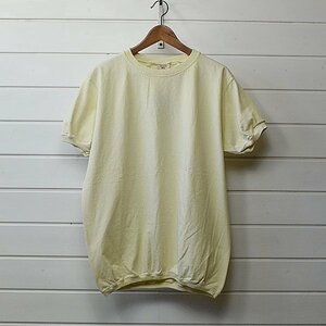 新品 goodwear グッドウェア 半袖 リブ Tシャツ XL ライトイエロー｜23i2953
