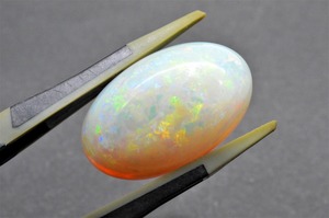 ◆大粒◆天然オパール　ルース　約18.265ct　遊色　カボション　GRJソーティング付き　ジュエリー　天然石　裸石　製品制作　CL-052