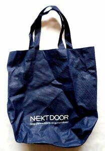 ★訳あり特価品★NEXT DOOR トートバッグ エコバッグ 手提げ 34×26×10cm 未使用品 送料94円♪