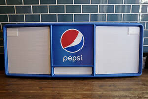 新品　特大　PEPSI　ペプシ　メニューボード　PRICE SIGN プライス　アメリカ製　世田谷ベース　店舗　什器　看板　企業ロゴ