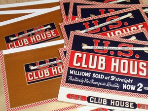 シガーボックスラベル 　大判 　U.S.Club House 　20枚
