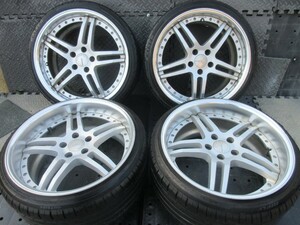 極太10J!!big対応!!WORK GNOSIS グノーシス GS-2 MSL 225/35R19 クラウンマークXレクサスIS.GSセルシオシーマセドリックグロリアVIPセダン