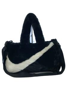 NIKE◆ファートートバッグ/NSW Faux Fur Totebag/ナイロン/BLK/DQ5804 010