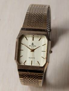 BURENの金色腕時計　スイスメイド　古い時計