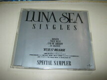 LUNA SEA ルナシー / SINGLES SPECIAL SAMPLER レアCD SUGIZO 河村隆一 J INORAN 真矢