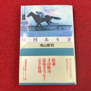 d-337 ※13 山河ありき 著者 寺山修司 1990年4月20日 初版発行 新書館 競馬 ギャンブル ダービー ハイセイコー タケホープ 日本ダービー