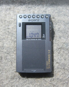 SONY ソニー FM/AM/NIKKEI 3バンド ポケットラジオ ICF-RN931 受信動作確認品 12-13-3