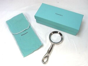 1000円スタート ルーペ TIFFANY&Co. ティファニー AG925刻印 シルバー 全長約15cm 付属品付き 虫眼鏡 拡大鏡 ヴィンテージ 3 B①930